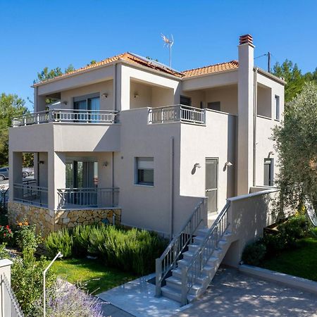 Louloudis Pool Villa Skala Rachoni  Bagian luar foto