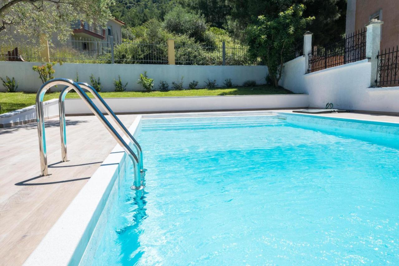 Louloudis Pool Villa Skala Rachoni  Bagian luar foto